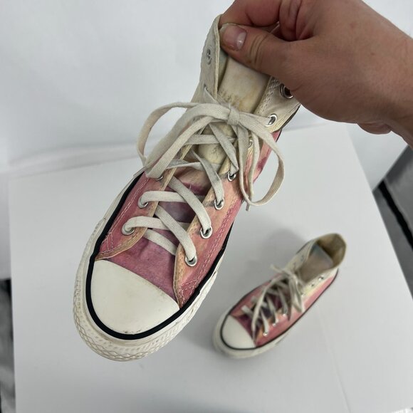 Converse Chuck Taylor 8 All Star High Top Sneaker Sunset Watercolor Pink 551629C - Picture 11 of 16